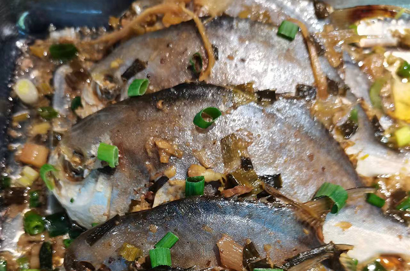豉汁蒸白鲳鱼